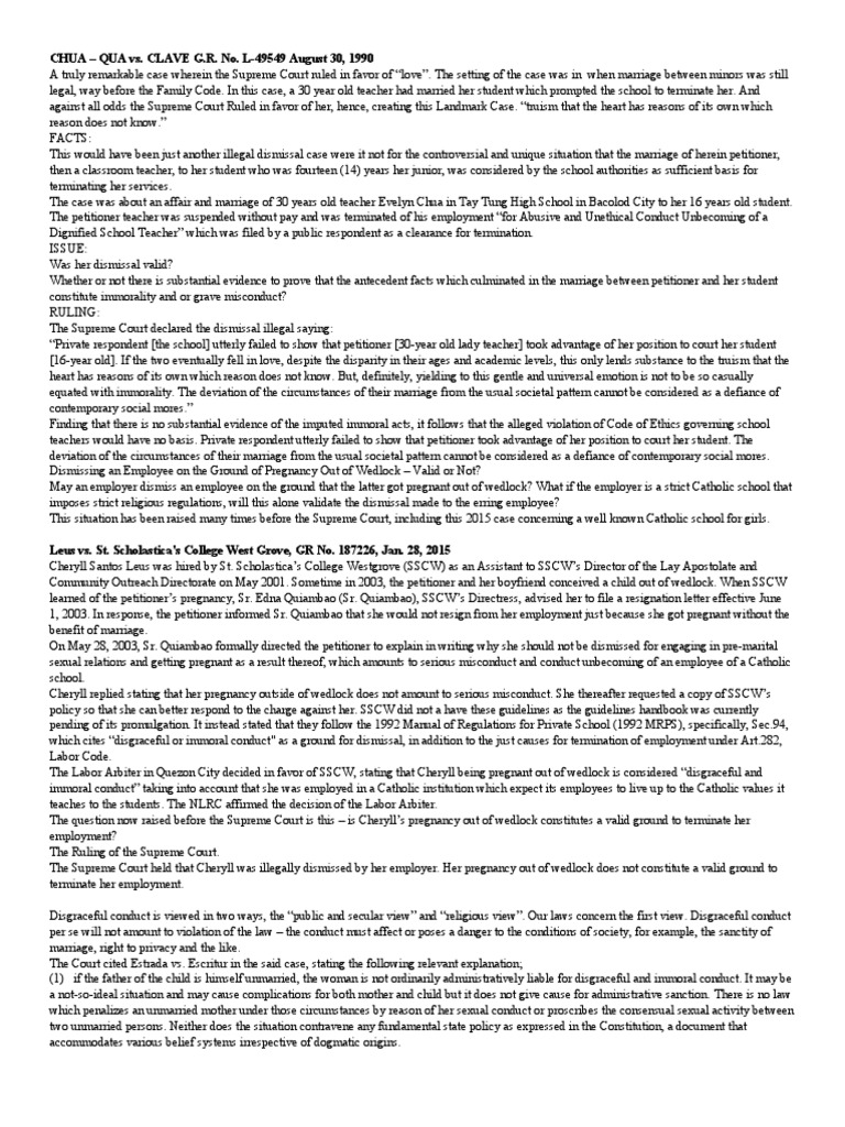 CHUA QUA vs. CLAVE G.R. No. L49549 August 30, 1990 PDF