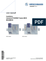 User Manual: Installation Industrial ETHERNET Switch MICE MS20/MS30