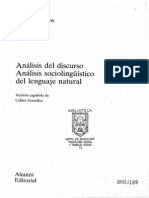 Michael Stubbs - Análisis Del Discurso. Análisis Sociolingüístico Del Lenguaje Natural-Alianza (1987) PDF