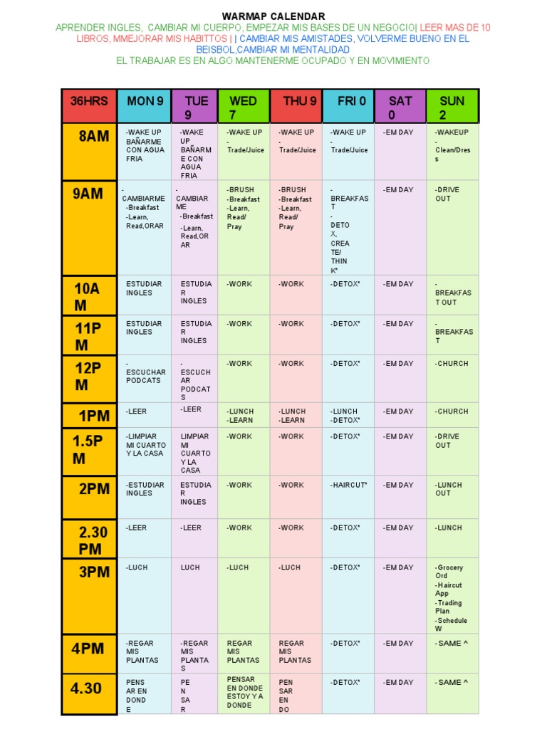 War Map Calendar PDF