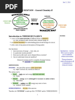 CHEM 1050 - General Chemistry II: Introduction To THERMODYNAMICS