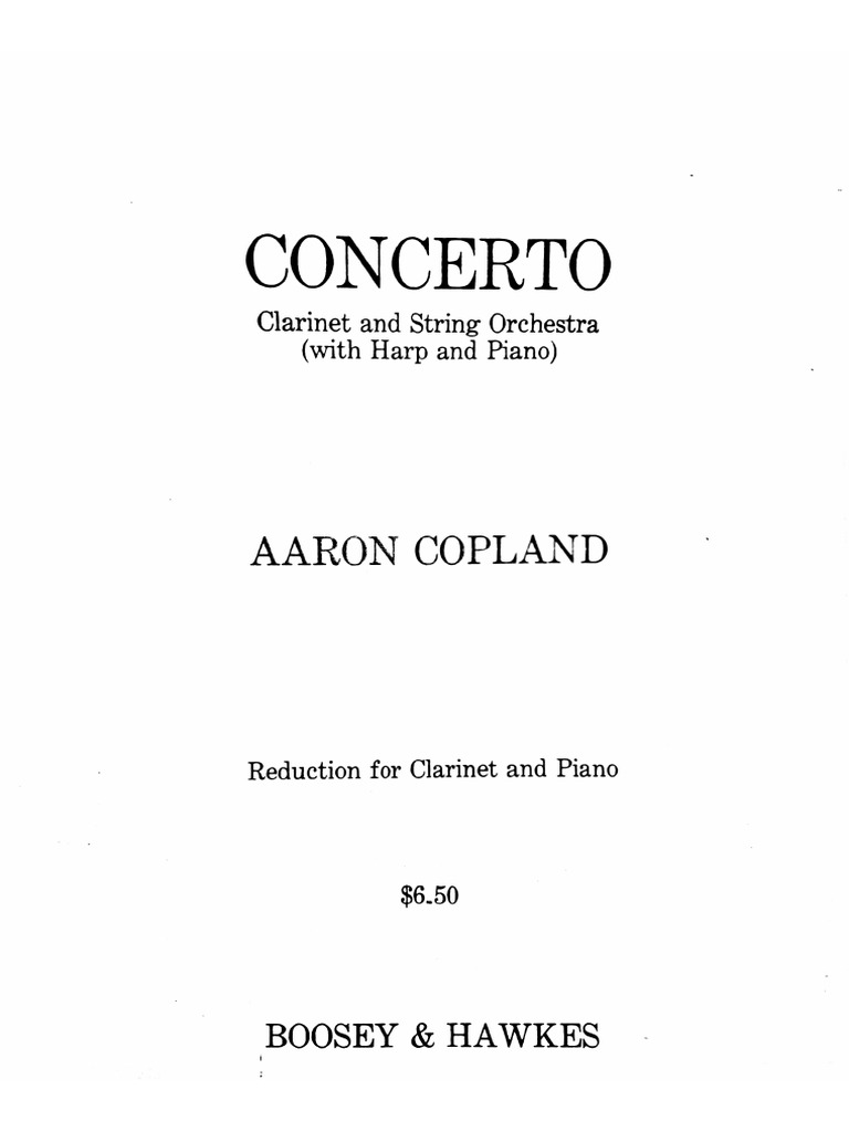 Aaron Copland Concerto PDF PDF