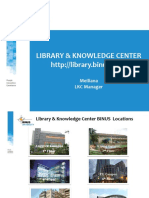 Library & Knowledge Center: Meiliana LKC Manager
