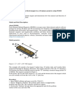 Experiment 1 Design & Simulation of An Electromagnet in A 2-D Planar Geometry Using FEMM Software Aim