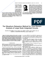 The Waveform Relaxation Method For Time-Domain Analysis of Large Scale Integrated Circuits