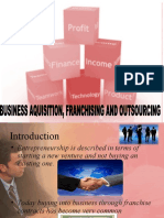 BUSINESS ACQUISITION, FRANCHISING AND OUTSOURCING(2)