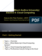 Cloud Computing Notes by Mrs Pritee Parwekar