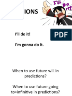PPP - Predictions - Will or Going To