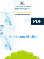 Star Educational Society Teacher Training Class: Second Presentation