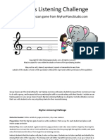 Big Ears Melodic Dictation Group Piano Lesson Game PDF