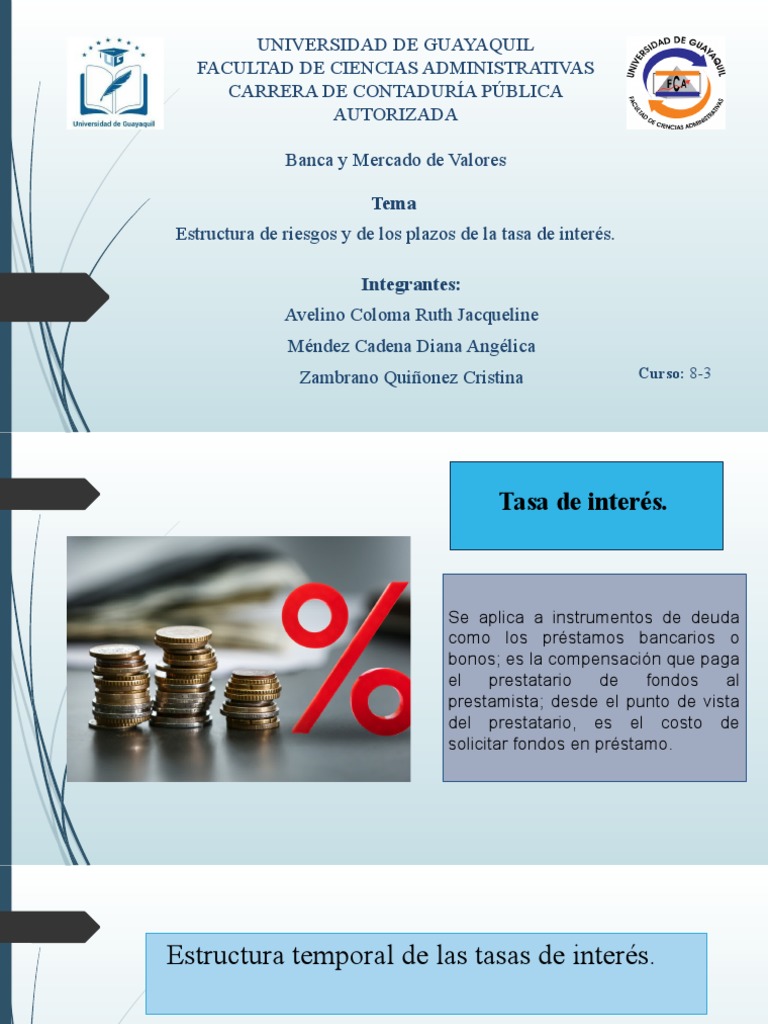 Estructura Temporal de Tasas de Interés | PDF | Prima de riesgo | Tasas ...