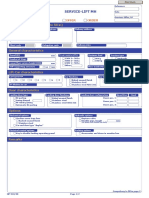 Service-Lift MH: Delivery Data (Compulsory To Fill In)