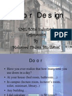 Door Design: EME 4086 Industrial Ergonomics by Mohamad Firdaus Bin Zainal