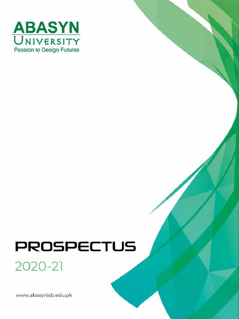 Abasyn University Islamabad Prospectus | PDF | Engineering | Design