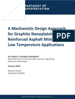 A Mechanistic Design Approach For Graphite Nanoplatelet (GNP) Reinforced Asphalt Mixtures For Low Temperature Applications