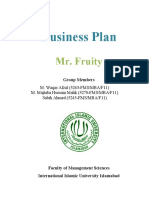 Business Plan: Mr. Fruity