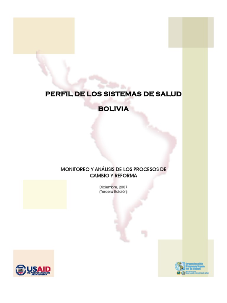 Perfil Salud Bolivia | PDF | Organización Panamericana de la Salud