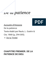De La Patience - ST Augustin