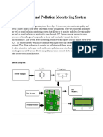 IOT Air & Sound Pollution Monitoring System: Block Diagram