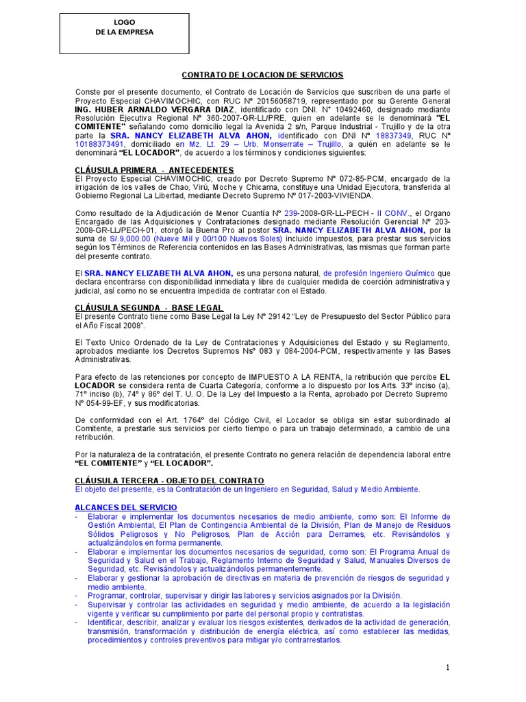Contrato U Orden de Compra o de Servicio | PDF | Seguro | Economias