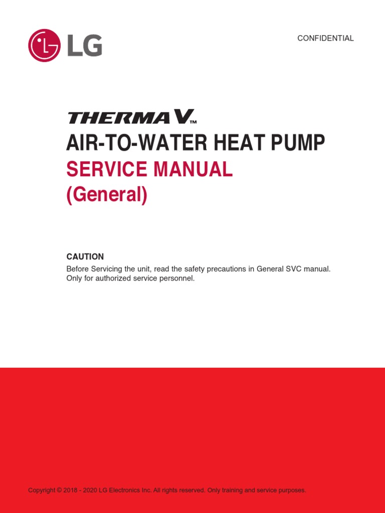 LG THERMA V Service Manual Monoblok Download Free PDF Water — free download
