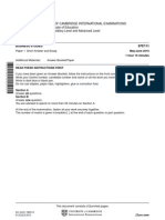 University of Cambridge International Examinations General Certificate of Education Advanced Subsidiary Level and Advanced Level