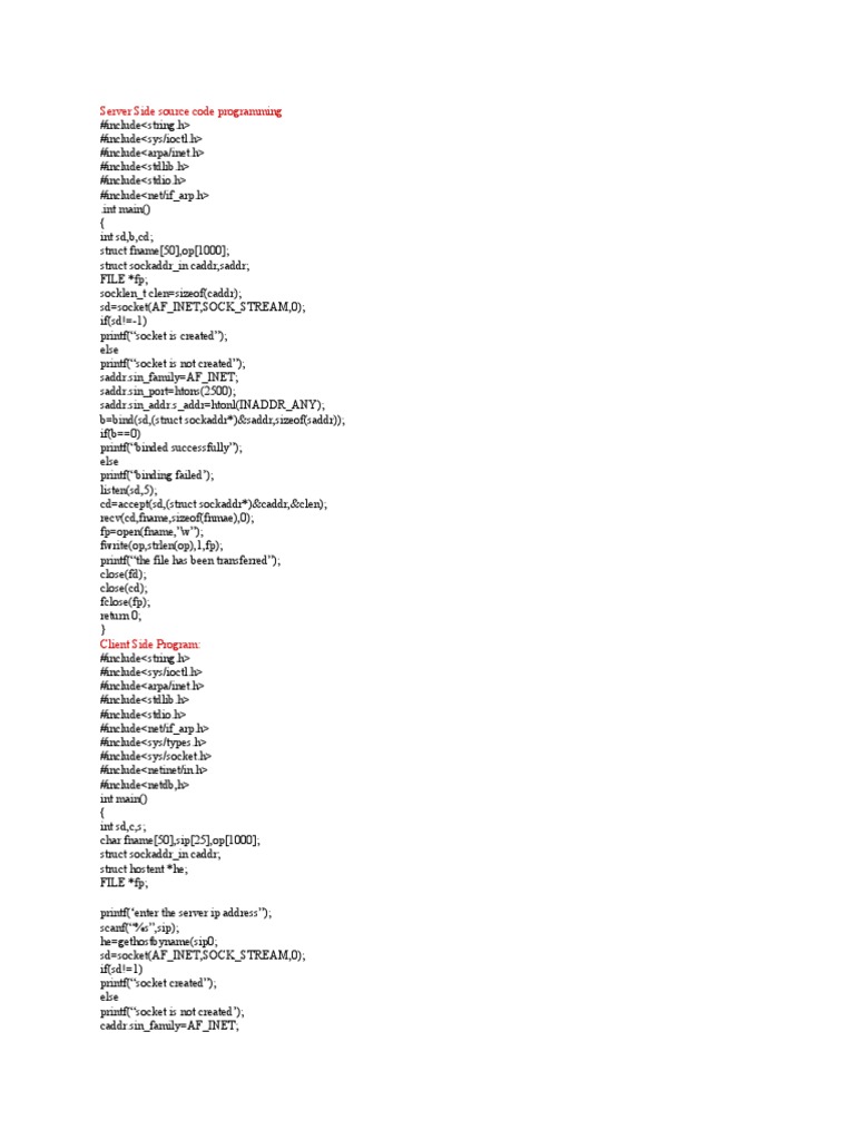 Server Side Source Code Programming | PDF
