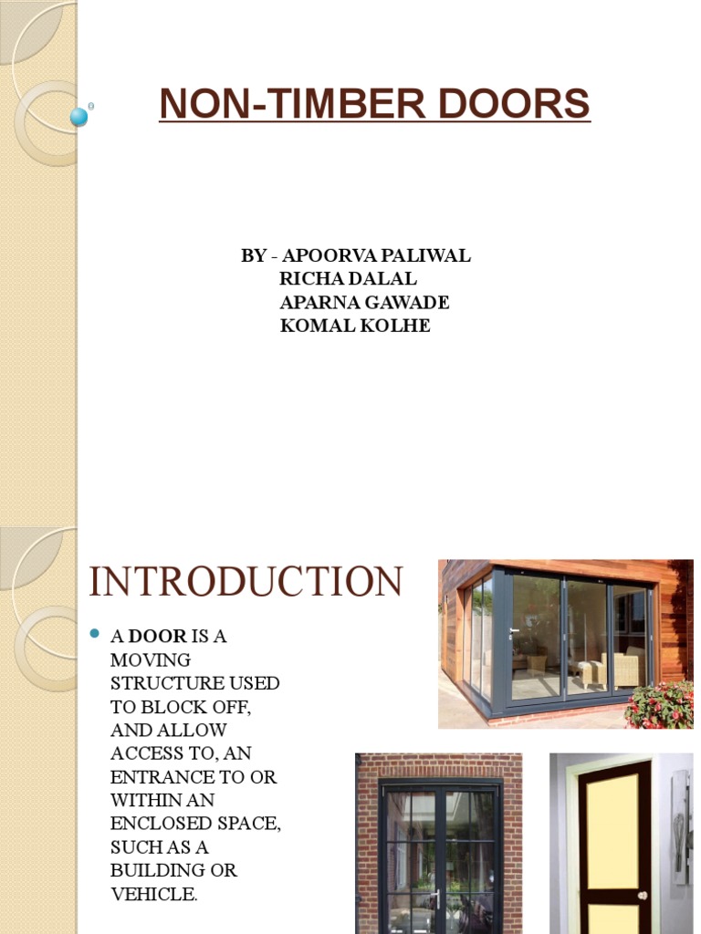 An InDepth Analysis of Various NonTimber Door Materials Comparing