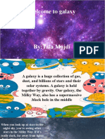 Milky Way galaxy and order of planets from biggest to smallest