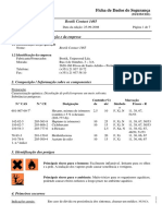 Ficha de dados de segurança para cola Bostik Contact 1465