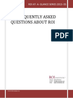 25 Frequently Asked Questions About Roi: Roi At-A - Glance Series 2013 - 05