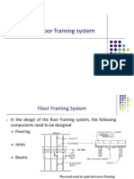 Design floor framing system with joists and beams