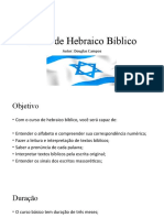 Curso de Hebraíco Bíblico - Intro