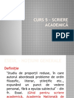 Curs 5 - Scriere Academică