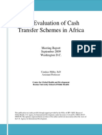 Evaluating Cash Transfers in Africa
