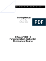Training Manual: Intouch Hmi 10 Fundamentals of Application Development Course