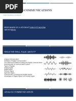 Signals and Communications Presentation