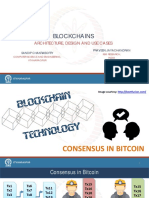 Blockchains: Architecture, Design and Use Cases