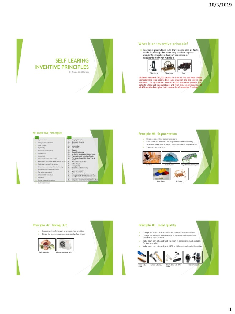 40 Inventive Principles Explained | PDF | Oxygen | Atmosphere Of Earth