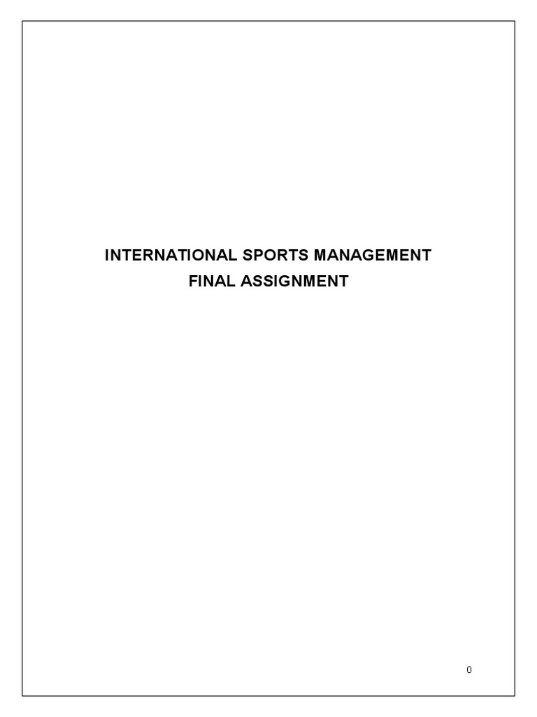 BAS323 International Sports Management PDF Sneakers Sustainability