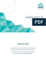 Business Activity List Eng PDF