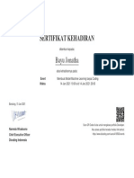 Membuat Model Machine Learning Tanpa Coding Certificate PDF