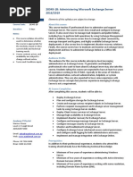 20345-1B: Administering Microsoft Exchange Server 2016/2019: About This Course