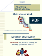 Motivation at Work: by (BGG, Jr. Mba, Dba