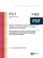 Itu-T: Call Signalling Protocols and Media Stream Packetization For Packet-Based Multimedia Communication Systems