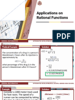Applications On Rational Functions: General Mathematics