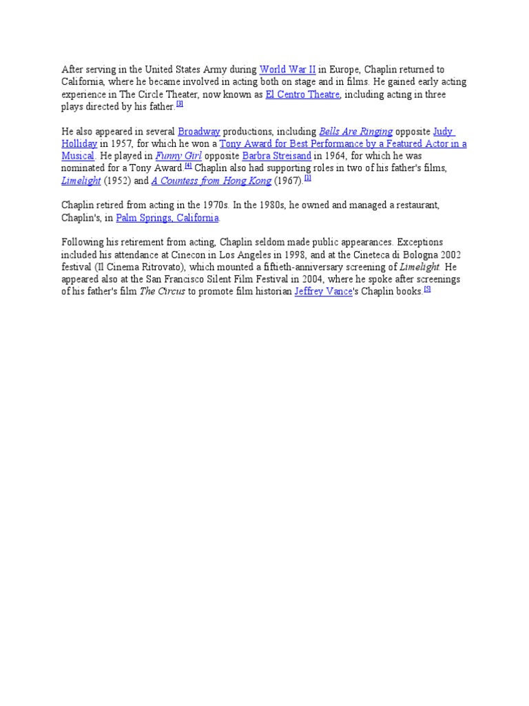 Bells Are Ringing Funny Girl Limelight A Countess From Hong Kong | PDF