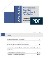 Pharmaceutical Valuation Methodology & Case Studies: Karl Heinz Koch European Pharmaceuticals