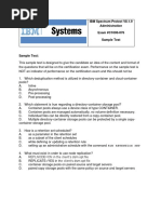 IBM Spectrum Protect V8.1.9 Administration Exam #C1000-076 Sample Test