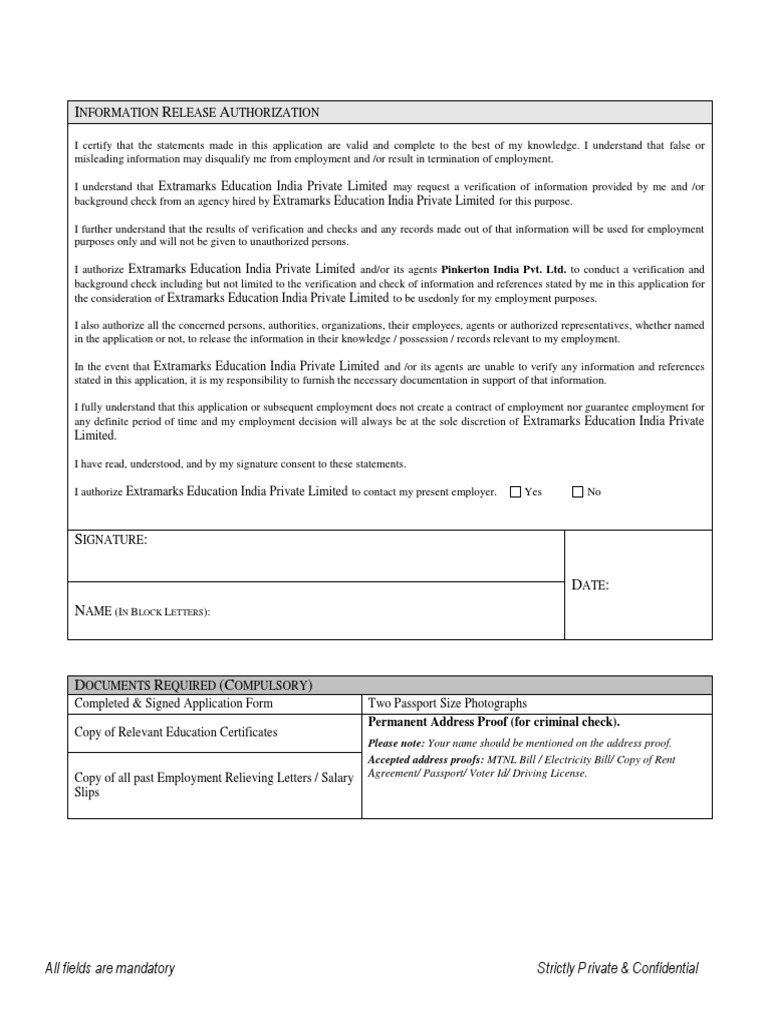 Verification Form PDF | PDF | Background Check | Common Law